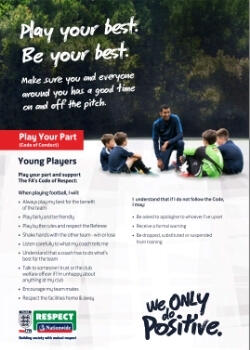 FA Code of Conduct Young Players